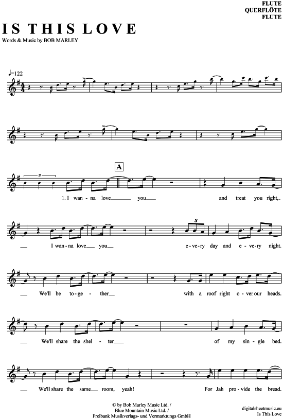 Product picture to: Is this love Bob Marley