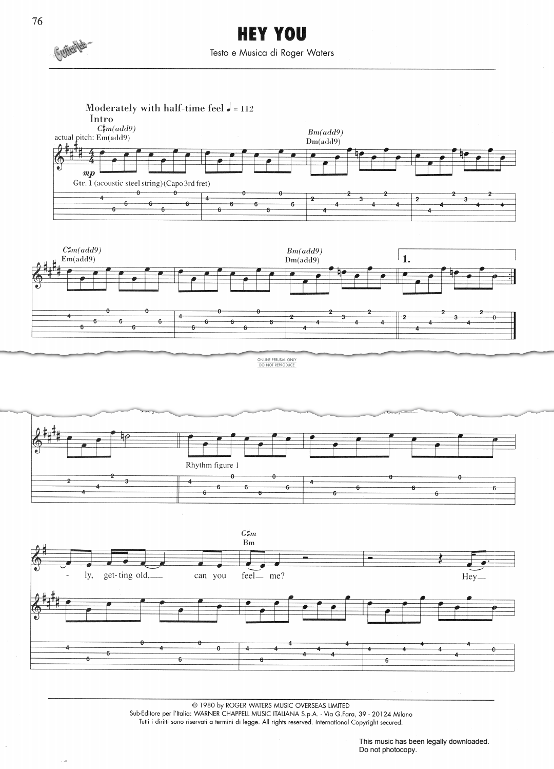 Product gallery: Page 1 of 1 Hey You, Pink Floyd