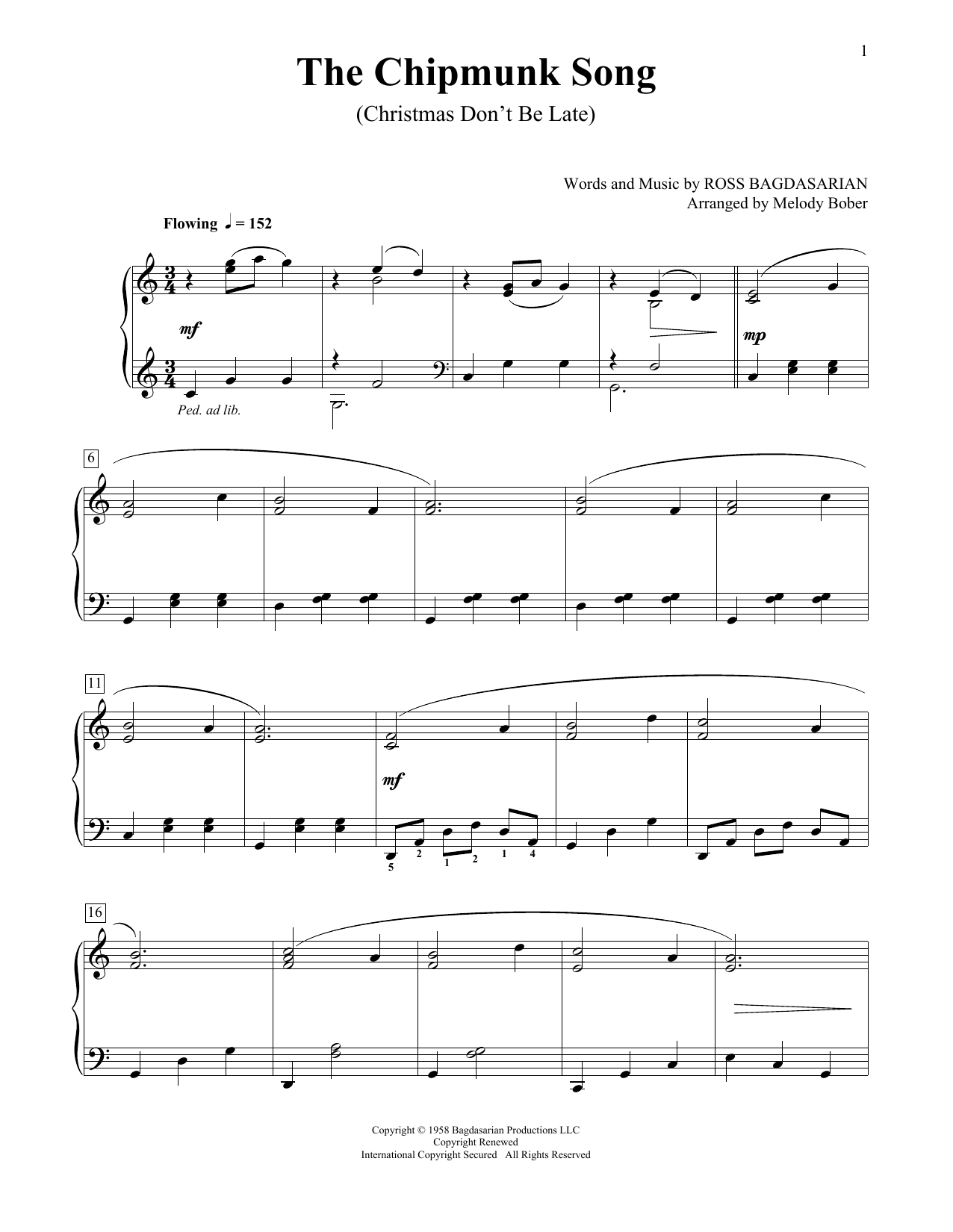 Product picture to: The Chipmunk Song - Alvin And The Chipmunks