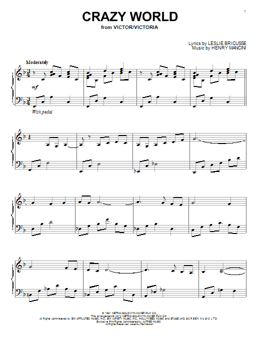 Product gallery: Page 1 of 1 Crazy World, Henry Mancini