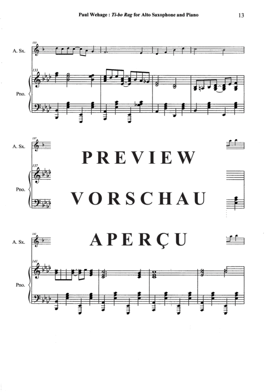 Product gallery: Page 14 of 21 Tibo Rag , , (alto saxophone + piano)