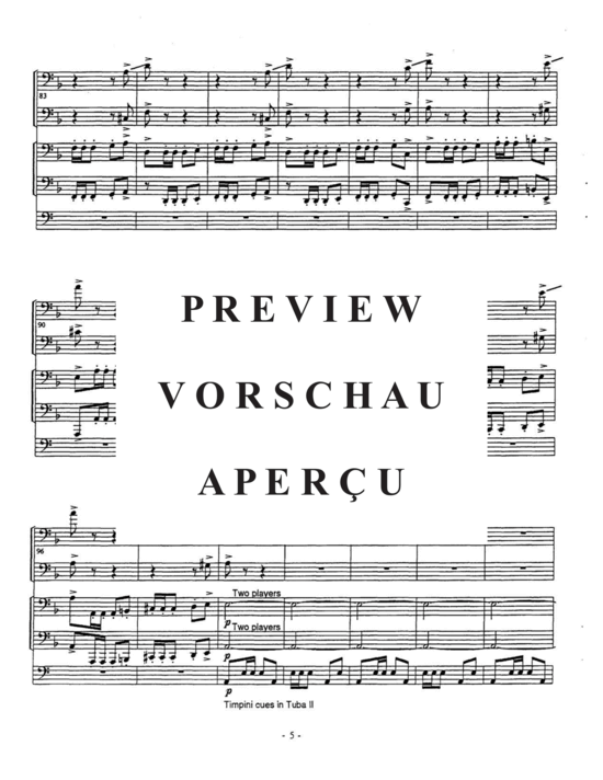 Product gallery: Page 9 of 21 Bacchanale Tuba Quartett + Percussion), , (