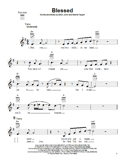 Product gallery: Page 1 of 1 Blessed, Elton John