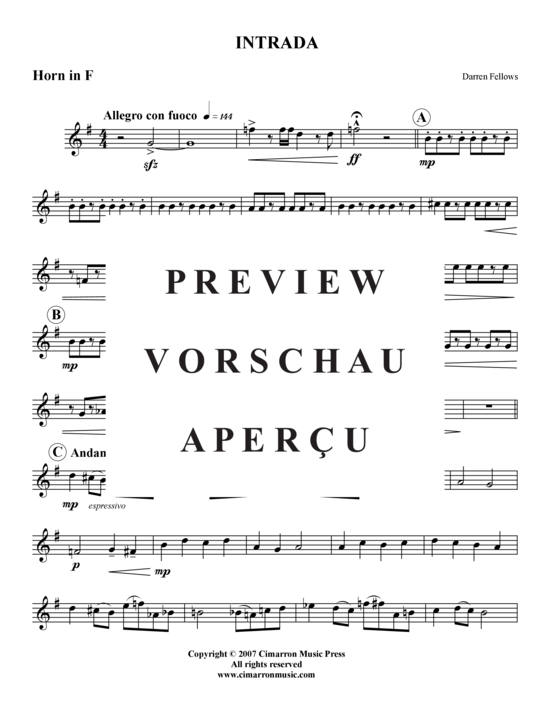 Produktgalerie: Seite 7 von 16 Intrada , , (Blechbläserquintett)