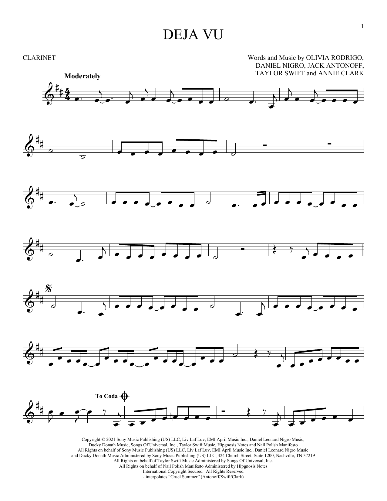 Product gallery: Page 1 of 1 deja vu, Olivia Rodrigo