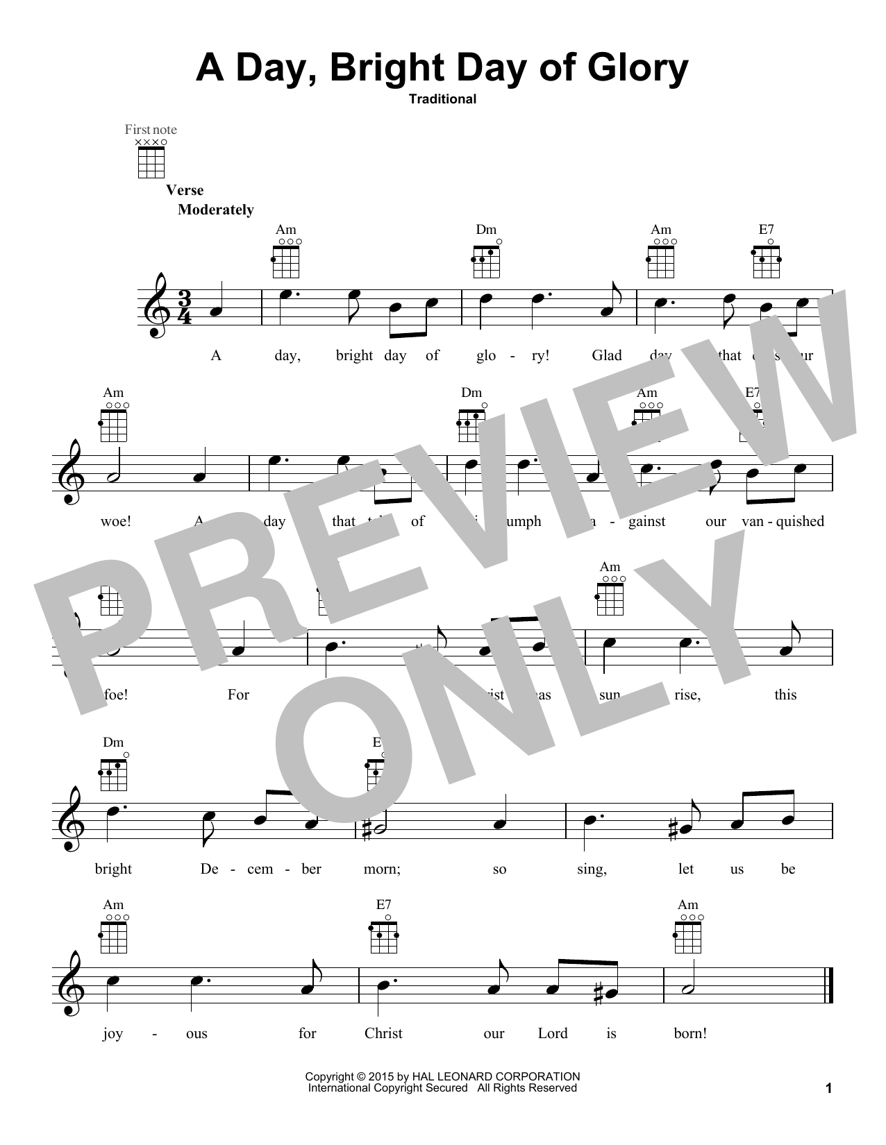 Product gallery: Page 1 of 1 A Day, Bright Day Of Glory, Traditional