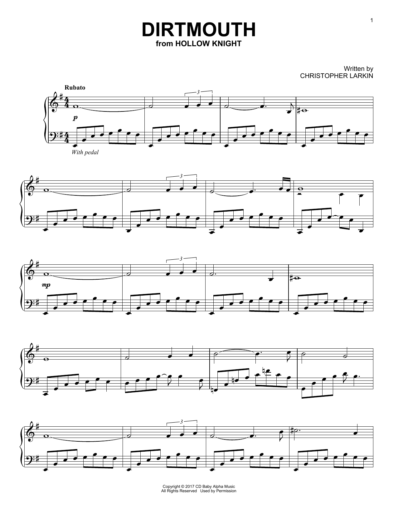 Produktbild zu: Dirtmouth (from Hollow Knight)