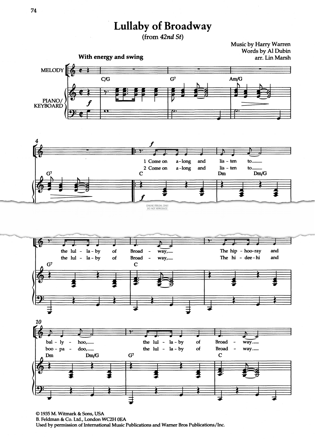 Produktbild zu: Lullaby Of Broadway