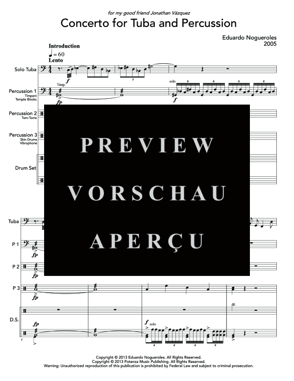 Produktgalerie: Seite 5 von 11 Concerto, , (Tuba Solo + Percussion)