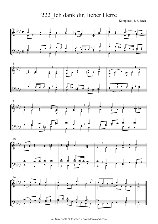 Produktbild zu: Ich dank dir, lieber Herre J. S. Bach