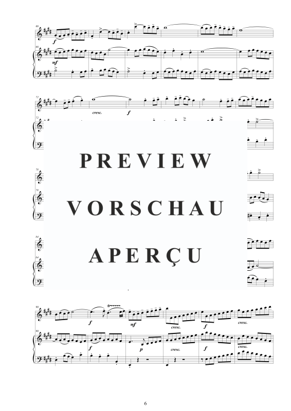 Produktgalerie: Seite 7 von 11 Flöten Sonate Nr. 3 E-Dur BWV 1016, , Flöte und Cembalo/Klavier