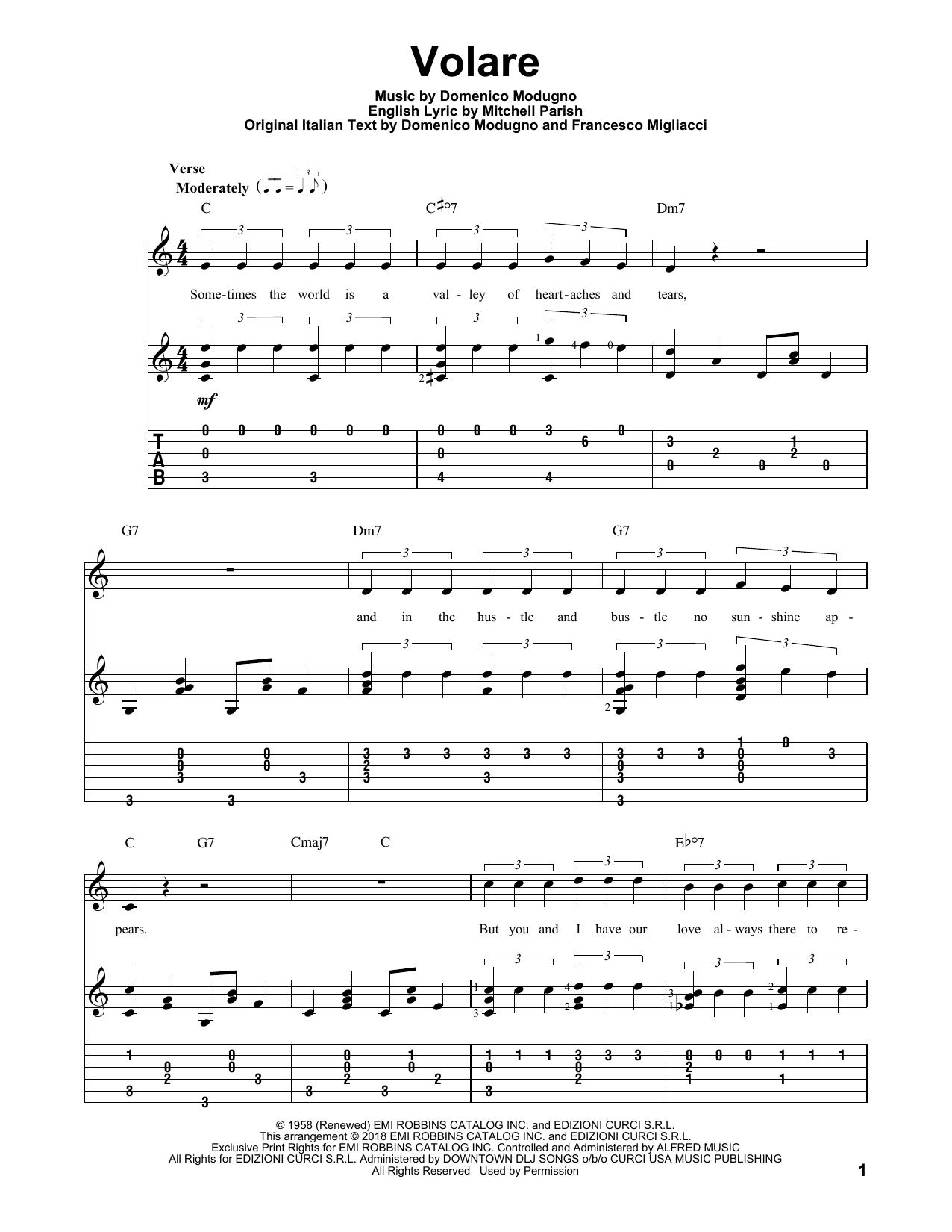 Produktgalerie: Seite 1 von 1 Volare, Domenico Modugno, Gitarre