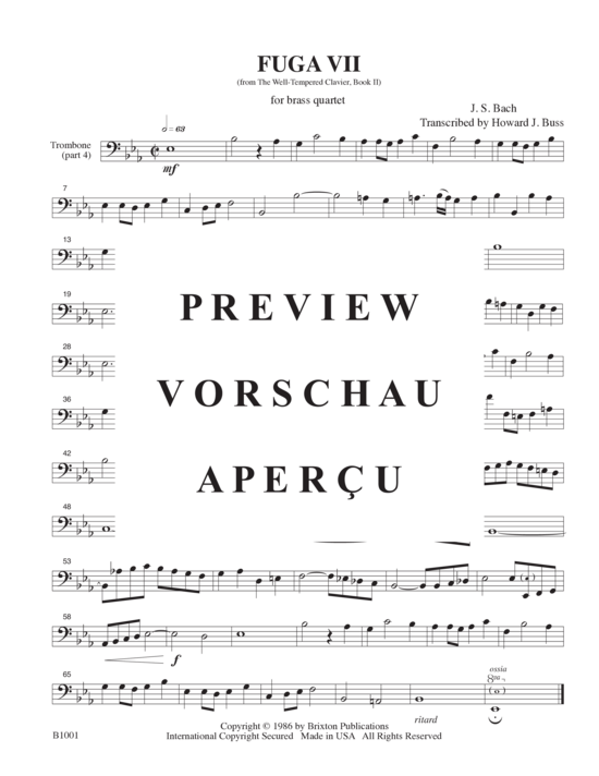 gallery: Fuga VII , , (Blechbläserquartett)