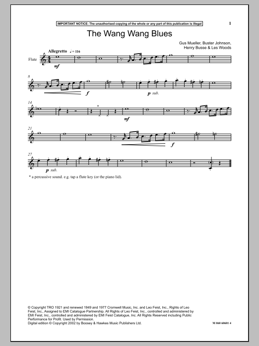 Product gallery: Page 1 of 1 The Wang Wang Blues, Henry Busse
