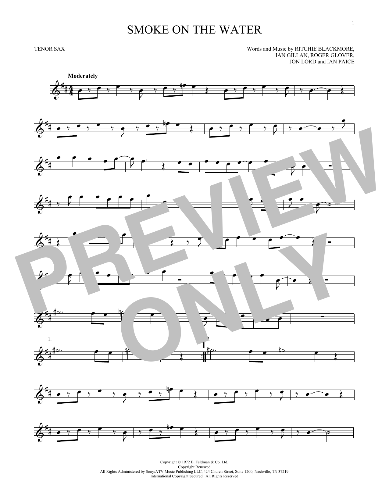 Product gallery: Page 1 of 1 Smoke On The Water, Deep Purple