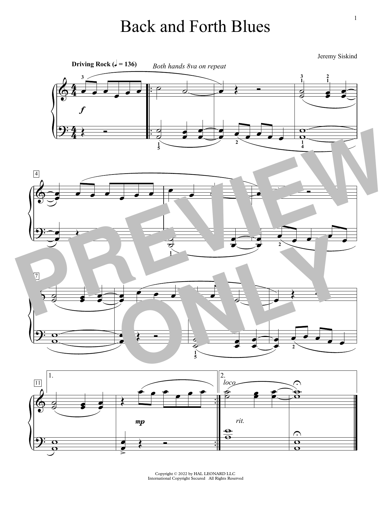 Produktbild zu: Back And Forth Blue