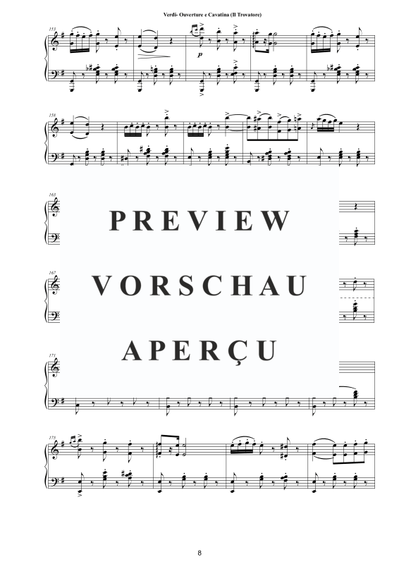 Produktgalerie: Seite 9 von 11 Ouverture e Cavatina (Il Trovatore) - Piano Version, , Klavier Solo