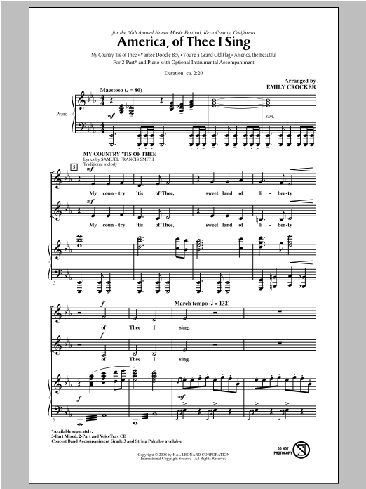 Produktbild zu: America, Of Thee I Sing