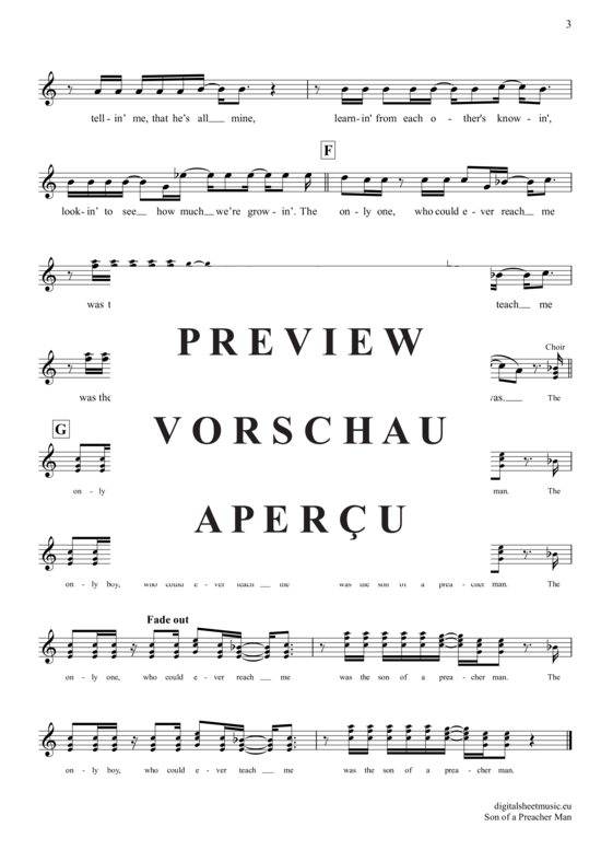 Produktgalerie: Seite 4 von 4 Son Of A Preacher Man  , Springfield, Dusty, Trompete in B