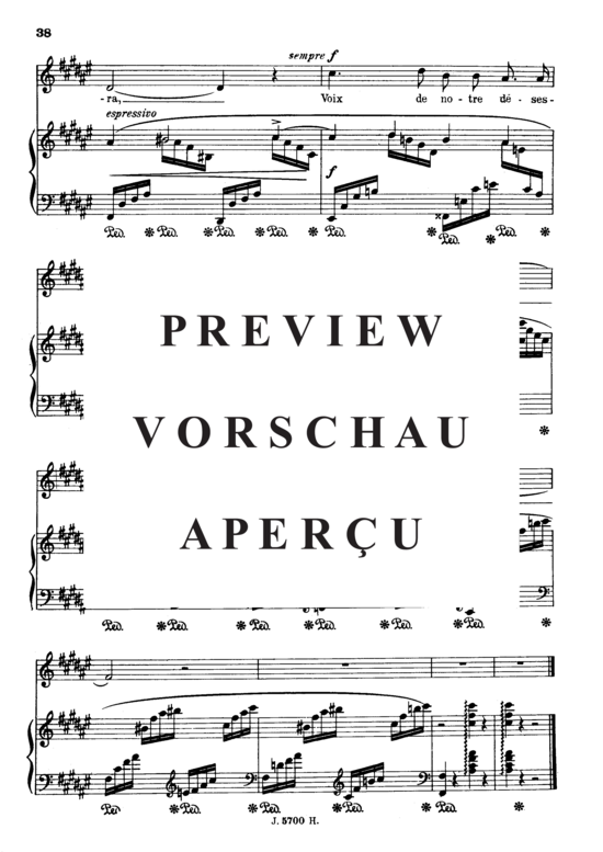 Product gallery: Page 6 of 6 En sourdine Op.58 No.2, , High Voice and Piano