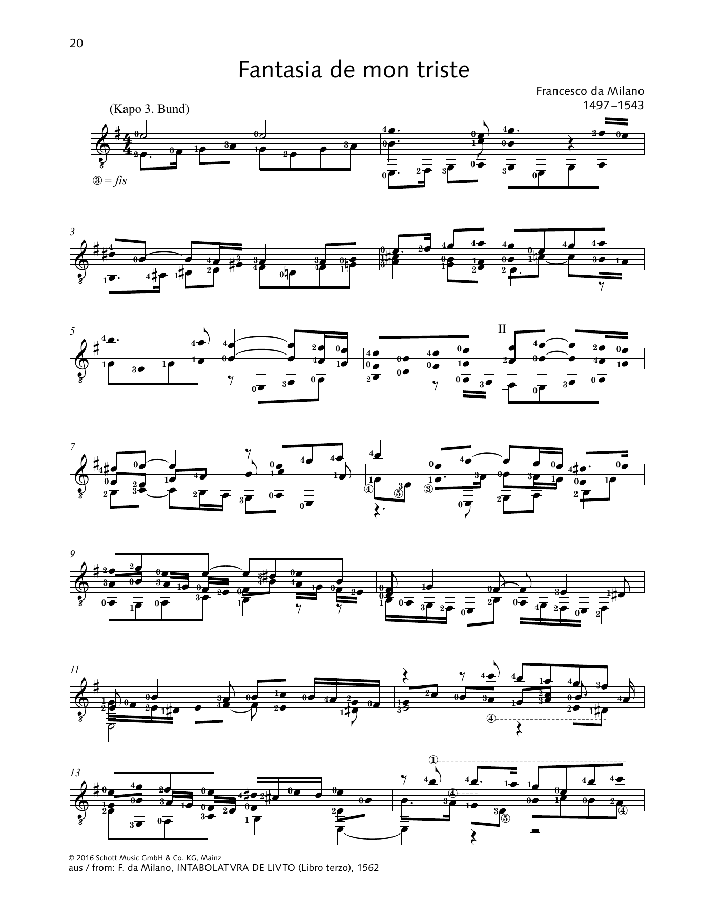 Produktbild zu: Fantasia de mon triste