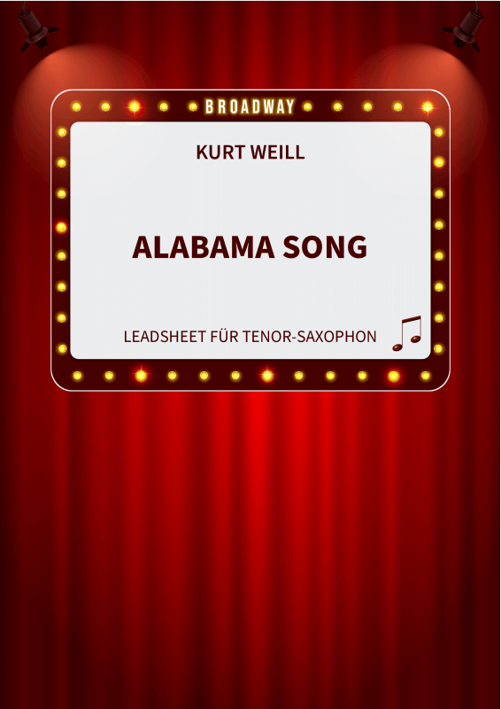 Produktbild zu: Alabama Song