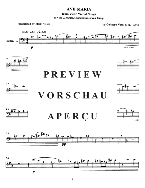 Product gallery: Page 7 of 14 Ave Maria , , (Tuba Quartett EETT)