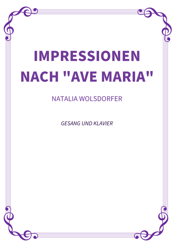Produktbild zu: Impressionen nach Ave MariaNatalia Wolsdorfer