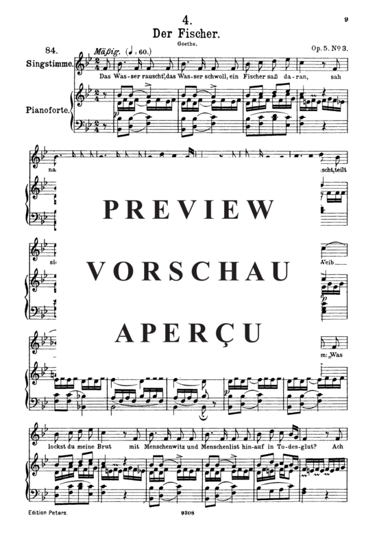 gallery: Der Fischer D.225 , , (Gesang hoch + Klavier)