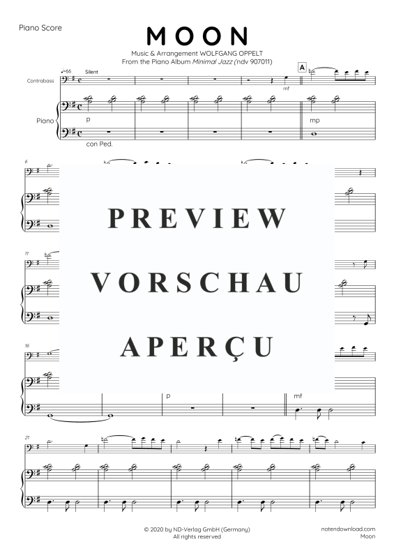 Produktgalerie: Seite 10 von 11 Moon, , Kontrabass und Klavier - E-Bass und Drum Set optional
