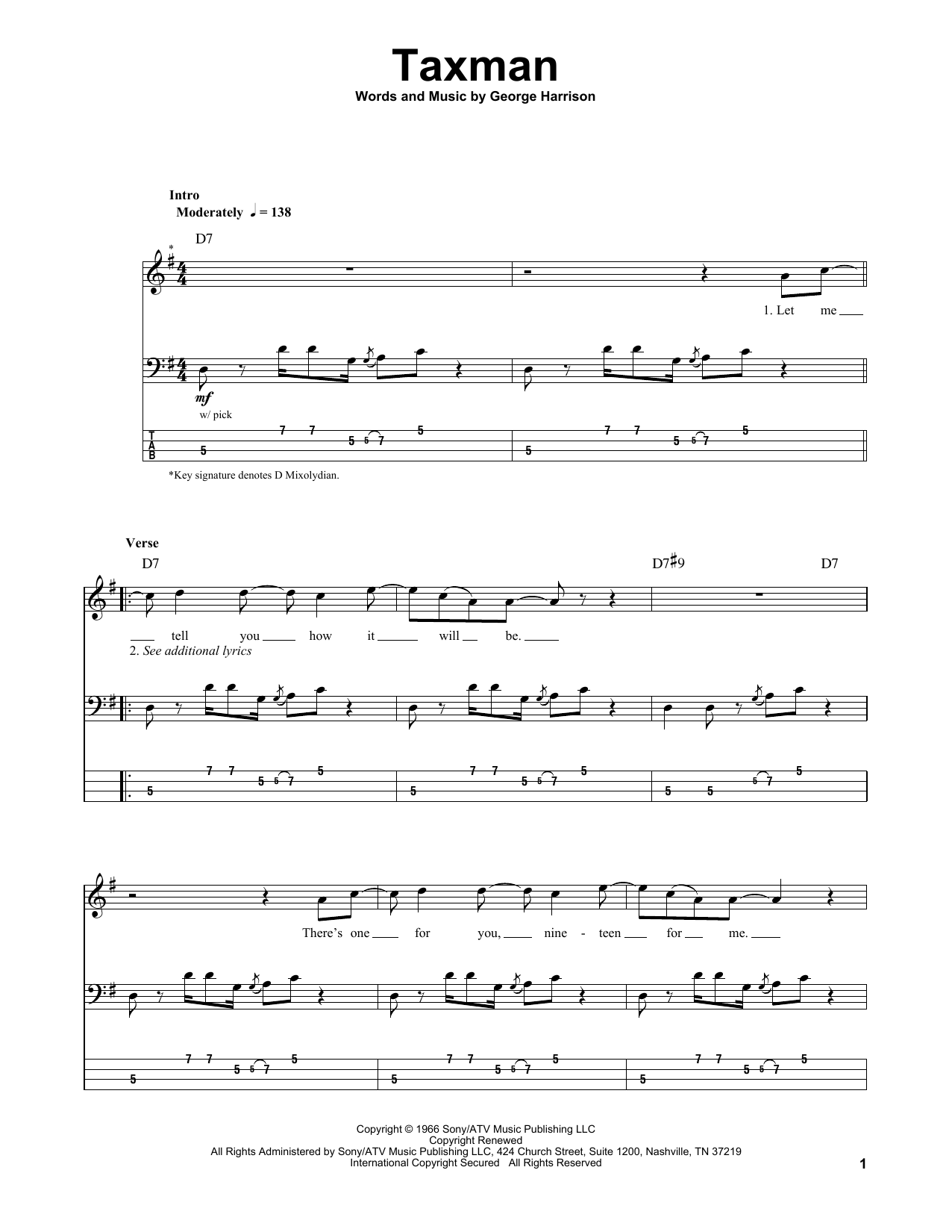 Produktbild zu:  Taxman - The Beatles