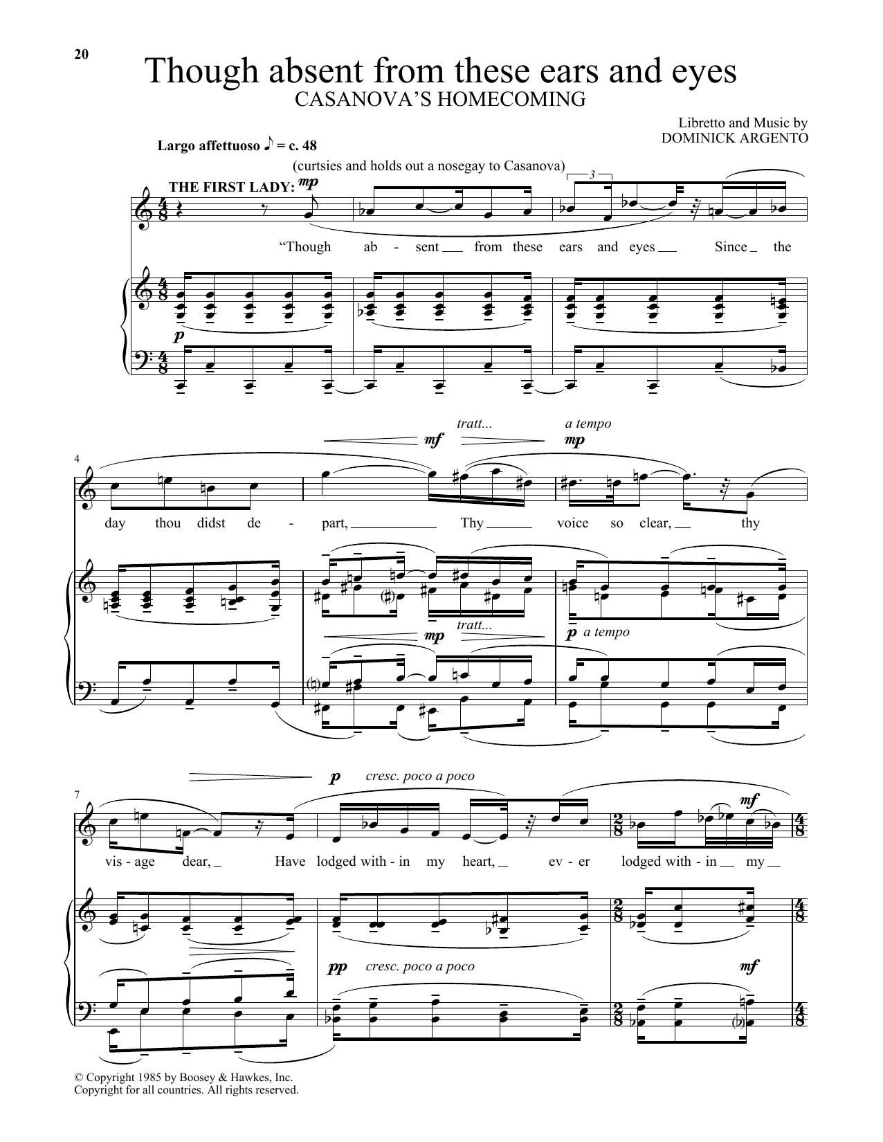 Produktbild zu: Though absent from these ears and eyes (from Casanova's Homecoming)