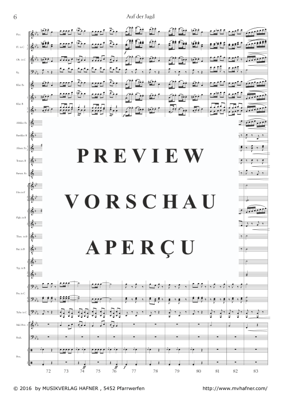 Product gallery: Page 11 of 11 Auf der Jagd, , (large wind orchestra)
