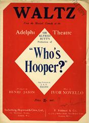 cover: Waltz (from 'Who's Hooper'), Ivor Novello