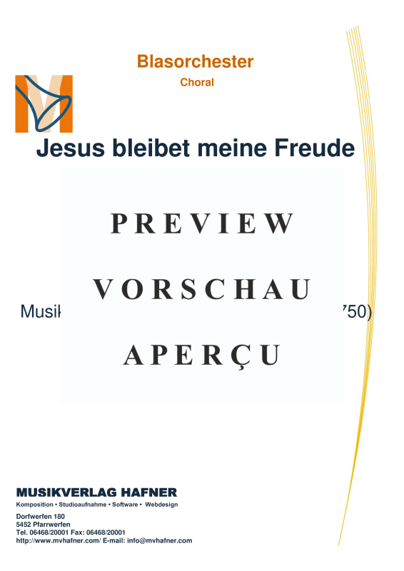 gallery: Jesus bleibet meine Freude, , (Großes Blasorchester)