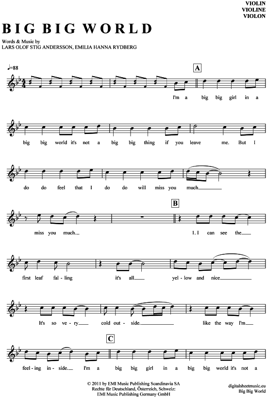 Product picture to: Big Big World Emilia