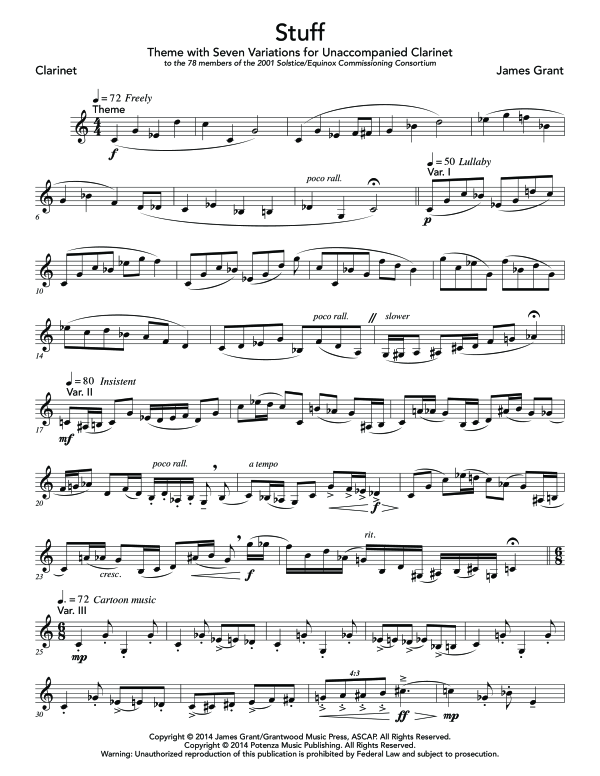 Product gallery: Page 1 of 8 Stuff, , (Klarinette Solo)