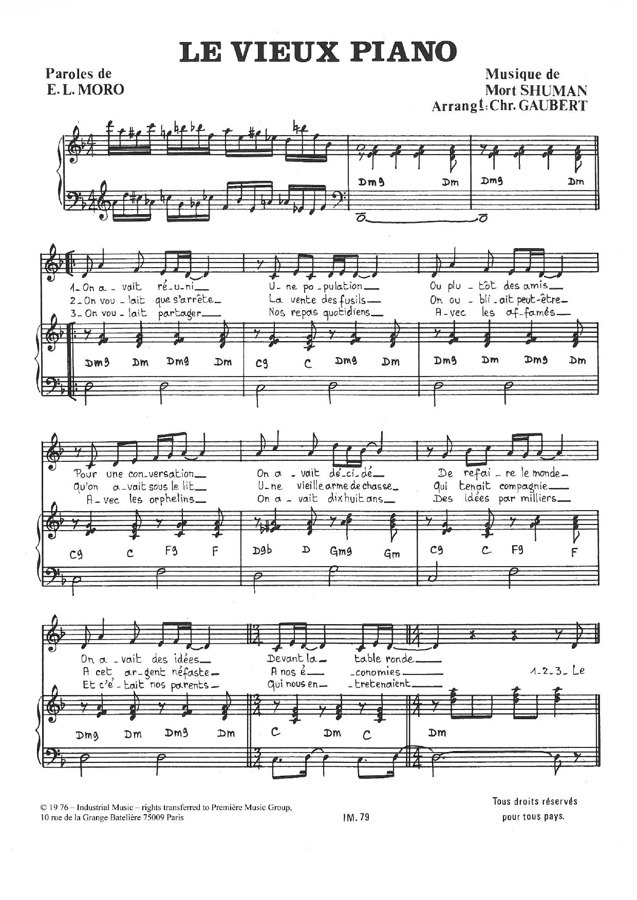 Produktbild zu: Le Vieux Piano
