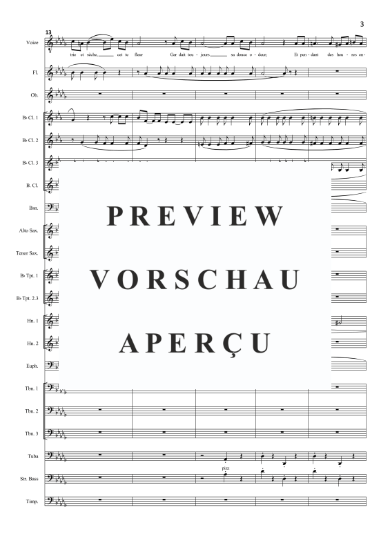Produktgalerie: Seite 6 von 11 Blumenlied (aus Carmen), , Tenor Solo und Blasorchester