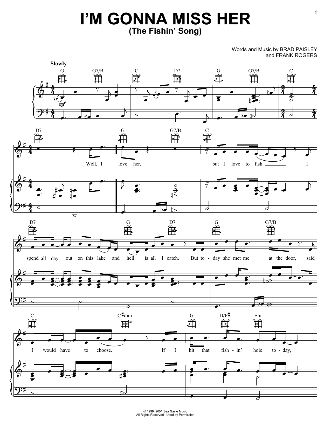 Produktbild zu: I'm Gonna Miss Her (The Fishin' Song)