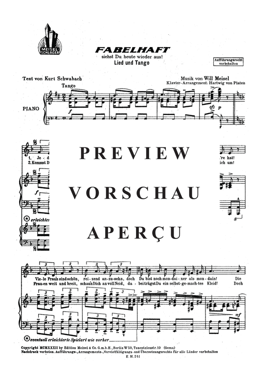 Produktgalerie: Seite 4 von 4 Fabelhaft siehst du heute wieder aus, 	, Klavier und Gesang