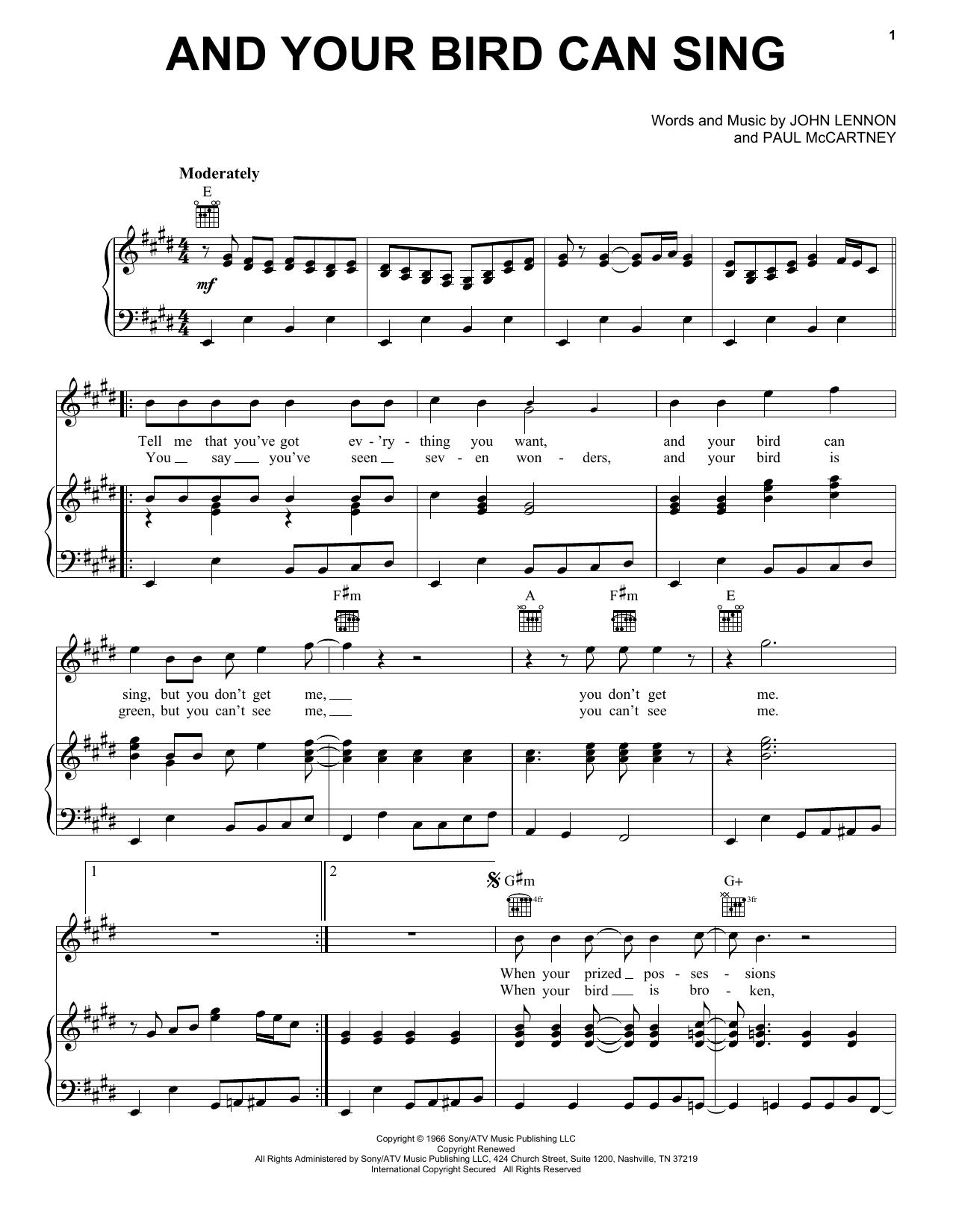Produktbild zu: And Your Bird Can Sing
