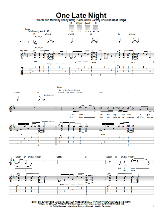 Produktgalerie: Seite 1 von 1 One Late Night, Default, Gitarre