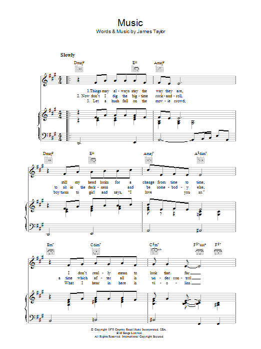 Produktgalerie: Seite 1 von 1 Music, James Taylor, Gesang, Gitarre, Klavier