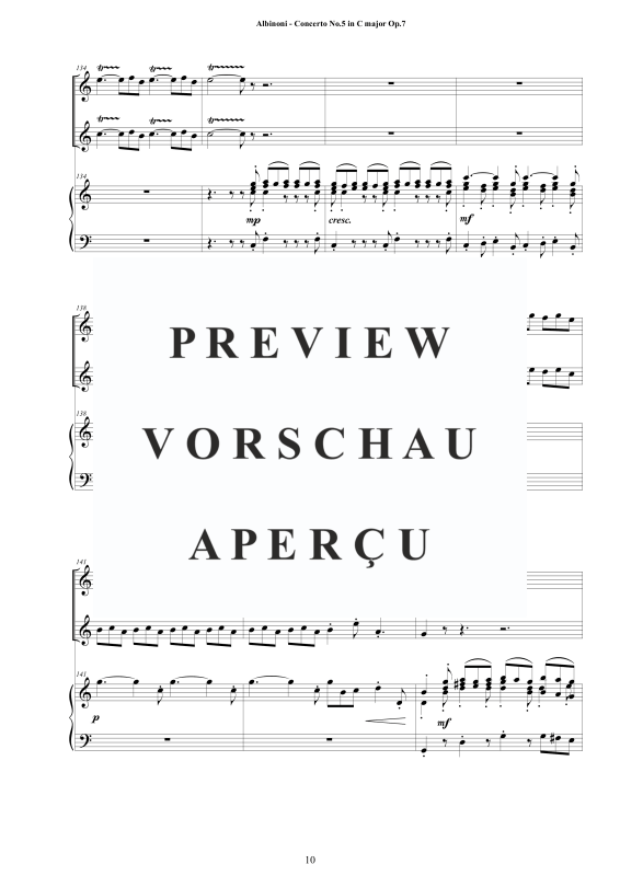 Product gallery: Page 11 of 11 Oboe Concerto No.5 in C-Dur Op.7, , 2 Oboes and Piano/Harpsichord