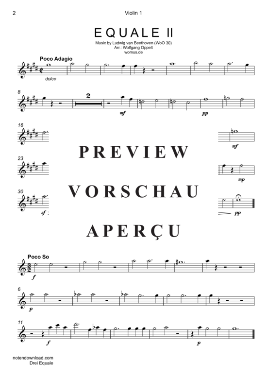 gallery: Drei Equale , , (Violinen Quartett)