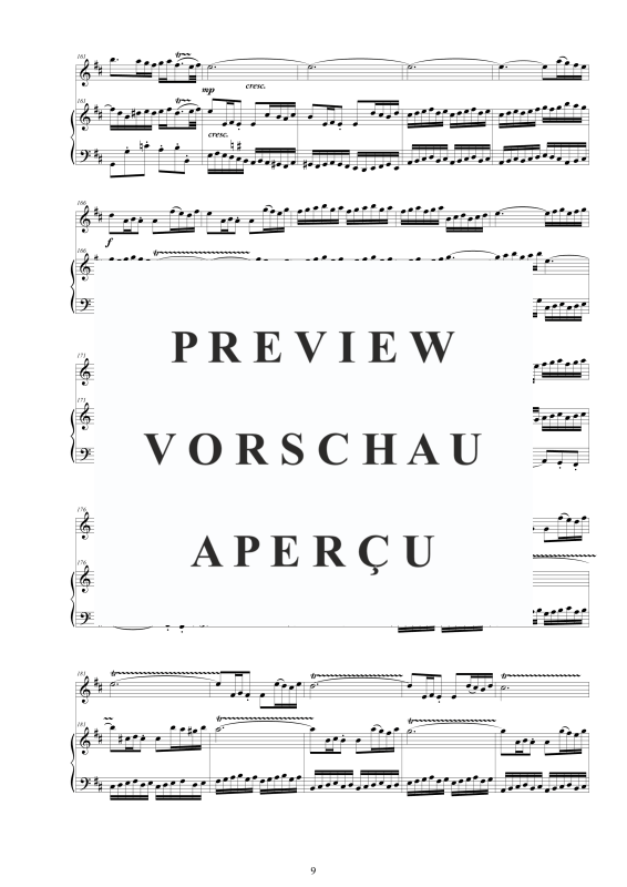 Produktgalerie: Seite 10 von 11 Flöten Sonate Nr. 2 in D-Dur BWV 1028, , Flöte und Cembalo/Klavier