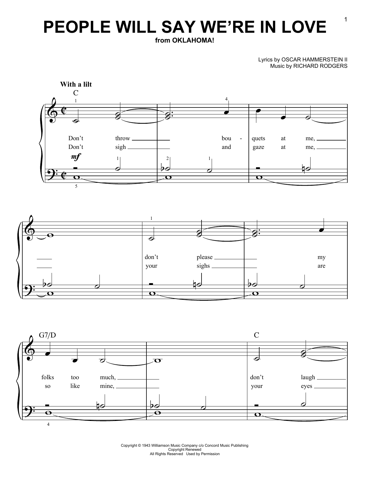 Produktbild zu: People Will Say We're In Love (from Oklahoma!)