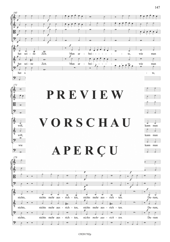gallery: Ein jegliches hat seine Zeit (Partitur), , Gemischtes Ensemble ATB, 4 Streicher und BC