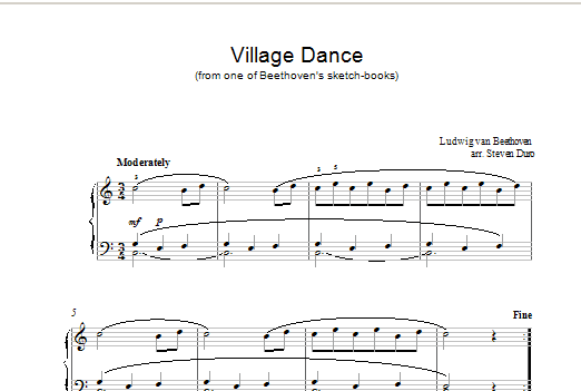 Product gallery: Page 1 of 1 Village Dance, Ludwig Van Beethoven